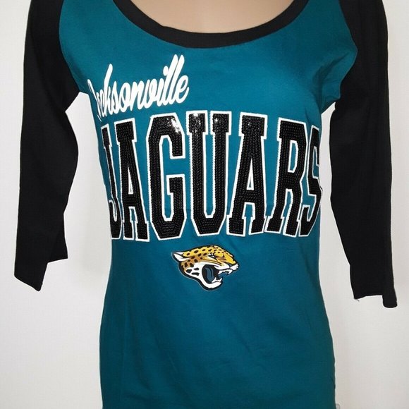 Jacksonville Jaguars NFL Team Apparel New Era Womens T-Shirt - Picture 2 of 4